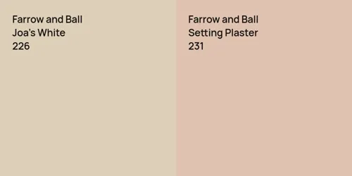 226 Joa's White vs 231 Setting Plaster