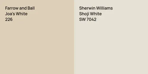 226 Joa's White vs SW 7042 Shoji White