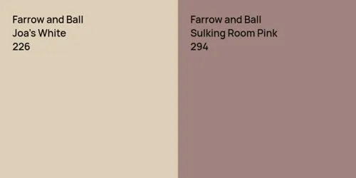 226 Joa's White vs 294 Sulking Room Pink