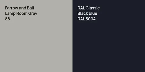 88 Lamp Room Gray vs RAL 5004  Black blue