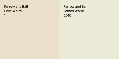 1 Lime White vs 2010 James White