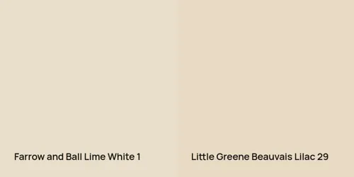 1 Lime White vs 29 Beauvais Lilac