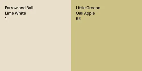 1 Lime White vs 63 Oak Apple