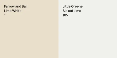 1 Lime White vs 105 Slaked Lime