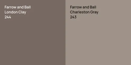 244 London Clay vs 243 Charleston Gray