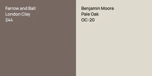 244 London Clay vs OC-20 Pale Oak