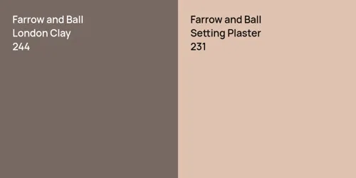 244 London Clay vs 231 Setting Plaster