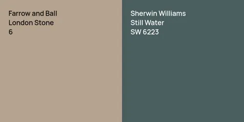 6 London Stone vs SW 6223 Still Water