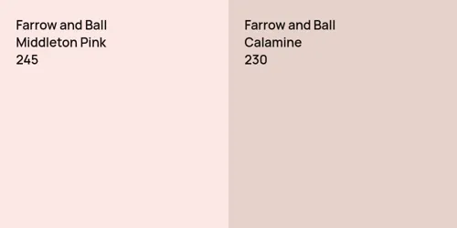 245 Middleton Pink vs 230 Calamine