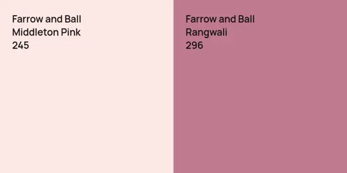 245 Middleton Pink vs 296 Rangwali