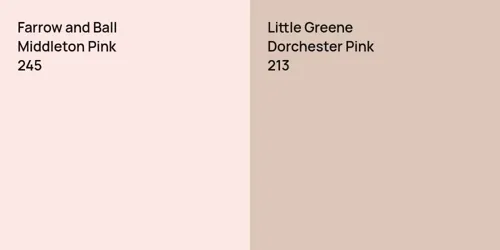 245 Middleton Pink vs 213 Dorchester Pink