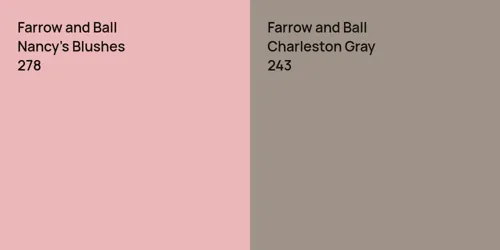 278 Nancy's Blushes vs 243 Charleston Gray