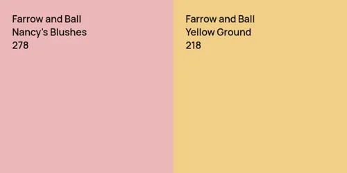 278 Nancy's Blushes vs 218 Yellow Ground