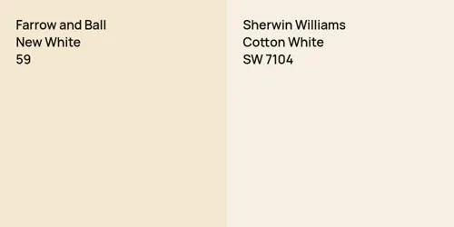 59 New White vs SW 7104 Cotton White