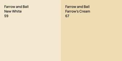 59 New White vs 67 Farrow's Cream