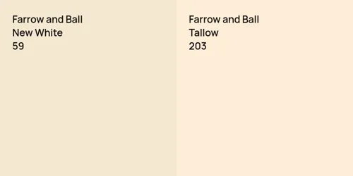 59 New White vs 203 Tallow