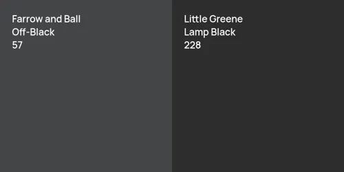 57 Off-Black vs 228 Lamp Black