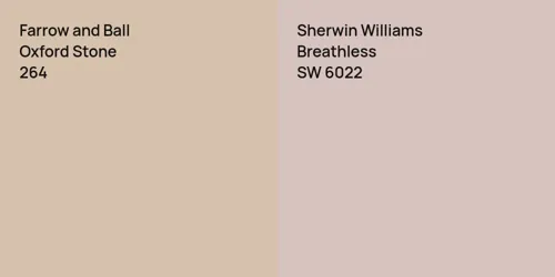 264 Oxford Stone vs SW 6022 Breathless