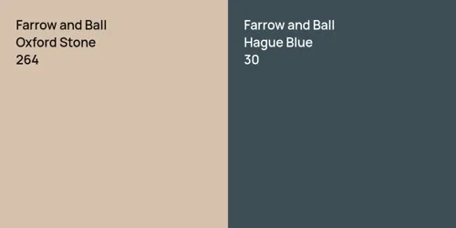 264 Oxford Stone vs 30 Hague Blue