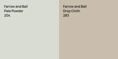 204 Pale Powder vs 283 Drop Cloth