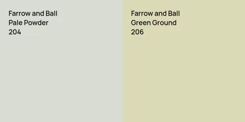 204 Pale Powder vs 206 Green Ground