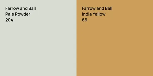 204 Pale Powder vs 66 India Yellow