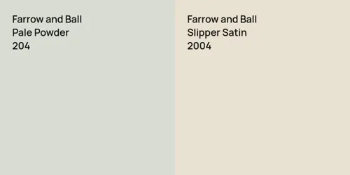 204 Pale Powder vs 2004 Slipper Satin