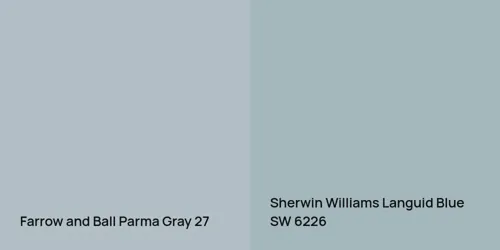 27 Parma Gray vs SW 6226 Languid Blue