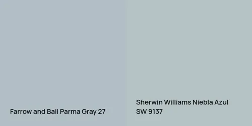 27 Parma Gray vs SW 9137 Niebla Azul