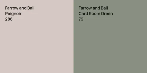 286 Peignoir vs 79 Card Room Green