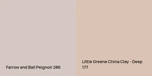 286 Peignoir vs 177 China Clay - Deep