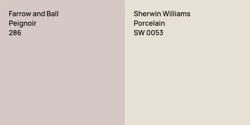 286 Peignoir vs SW 0053 Porcelain