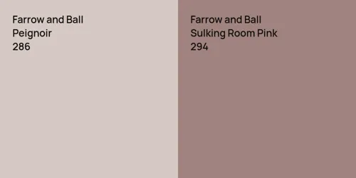 286 Peignoir vs 294 Sulking Room Pink