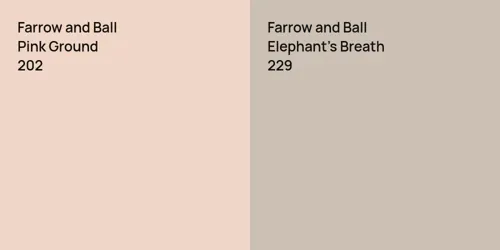 202 Pink Ground vs 229 Elephant's Breath