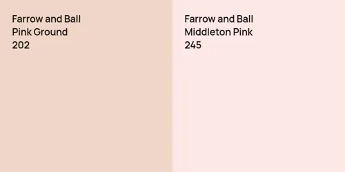 202 Pink Ground vs 245 Middleton Pink