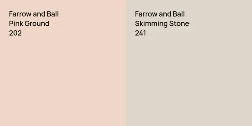 202 Pink Ground vs 241 Skimming Stone