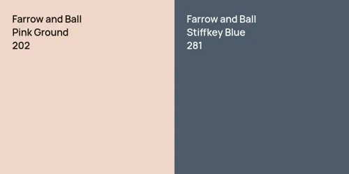 202 Pink Ground vs 281 Stiffkey Blue