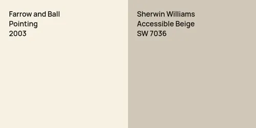 2003 Pointing vs SW 7036 Accessible Beige