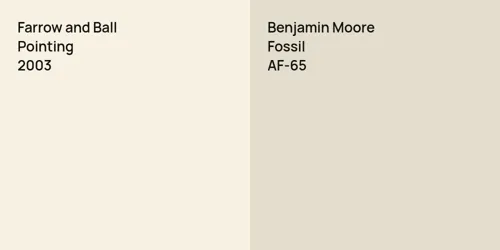 2003 Pointing vs AF-65 Fossil