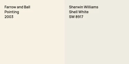 2003 Pointing vs SW 8917 Shell White