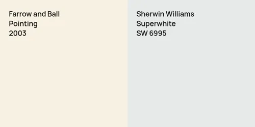 2003 Pointing vs SW 6995 Superwhite