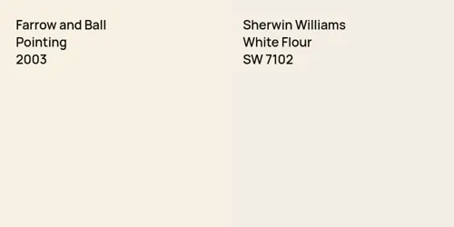 2003 Pointing vs SW 7102 White Flour