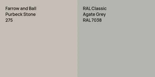 275 Purbeck Stone vs RAL 7038 Agate Grey