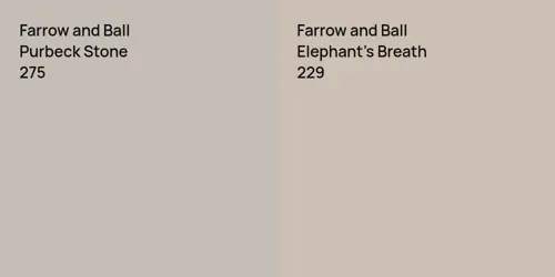 275 Purbeck Stone vs 229 Elephant's Breath