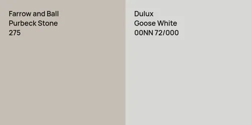 275 Purbeck Stone vs 00NN 72/000 Goose White