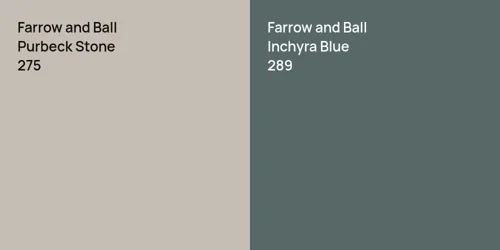 275 Purbeck Stone vs 289 Inchyra Blue