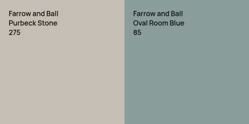 275 Purbeck Stone vs 85 Oval Room Blue