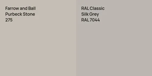 275 Purbeck Stone vs RAL 7044 Silk Grey