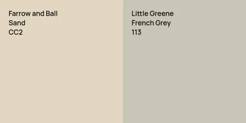 CC2 Sand vs 113 French Grey