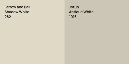 282 Shadow White vs 1016 Antique White